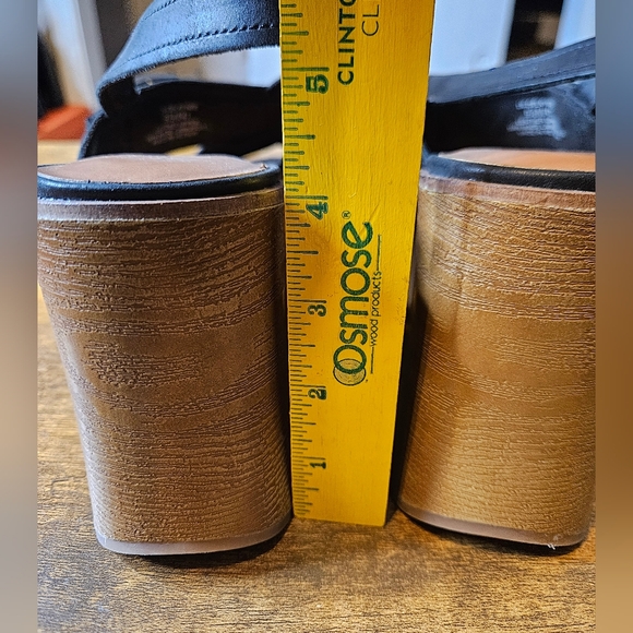 Lucky Brand Delaynee Platform Wedge Slingback Sandal Black US 9.5 M EU 41 NEW - Picture 6 of 9